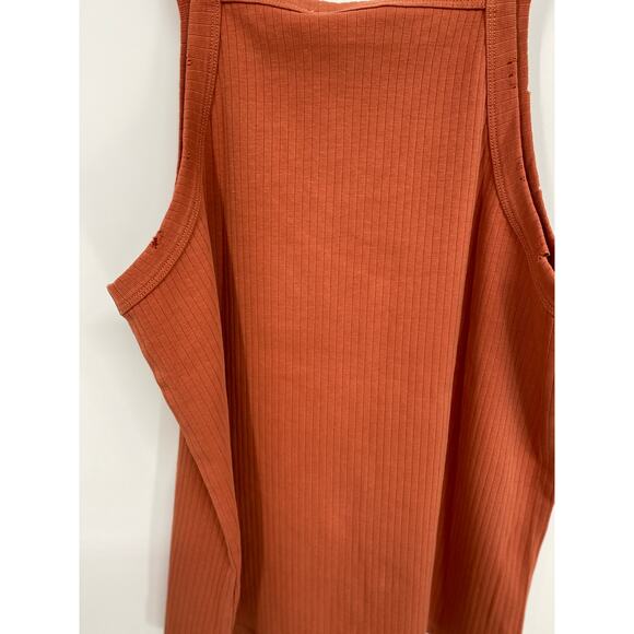 White Crow Womens Catalina Coral Distressed High Neck Tank Top NEW Size XL - Picture 11 of 12